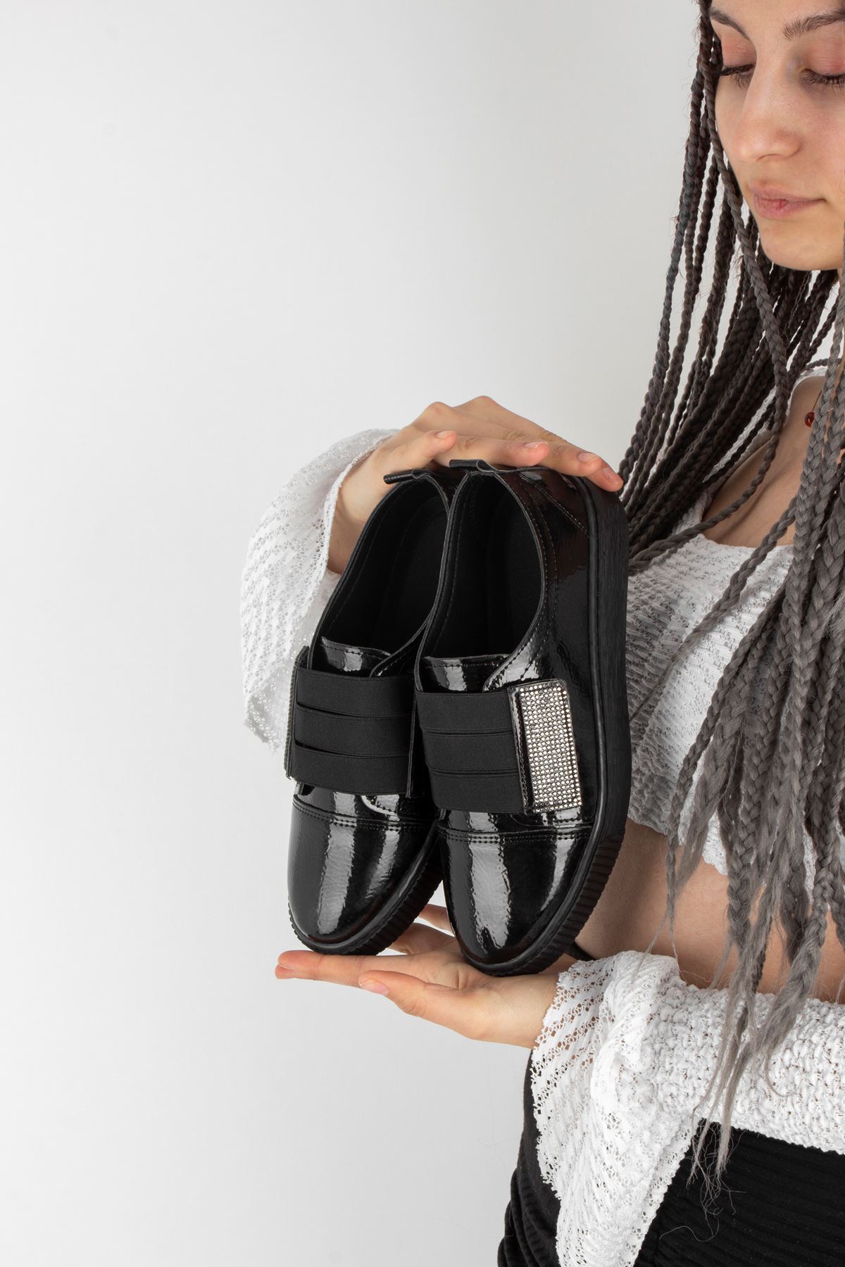 Annabel Kadın Günlük Ayakkabı Bantlı-siyah