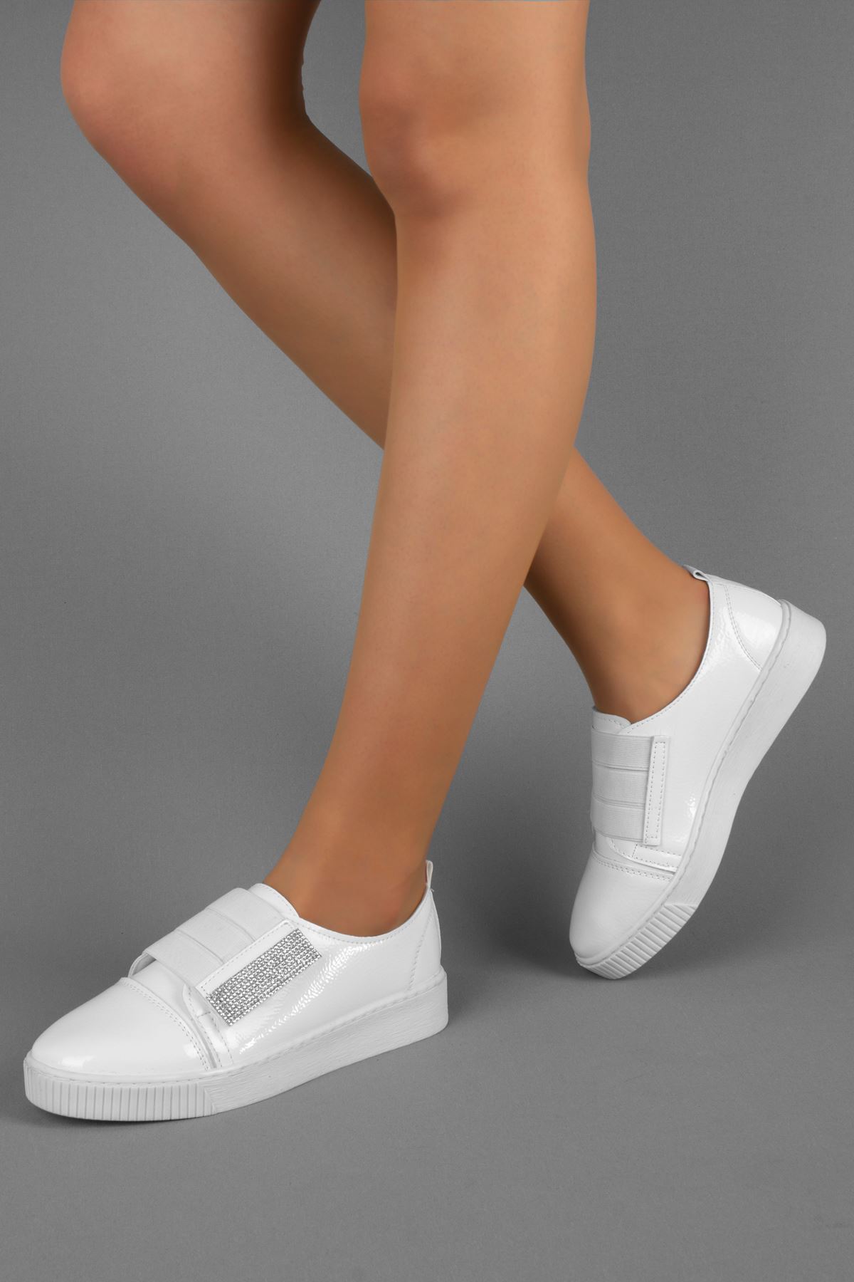 Annabel Kadın Günlük Ayakkabı Bantlı-beyaz