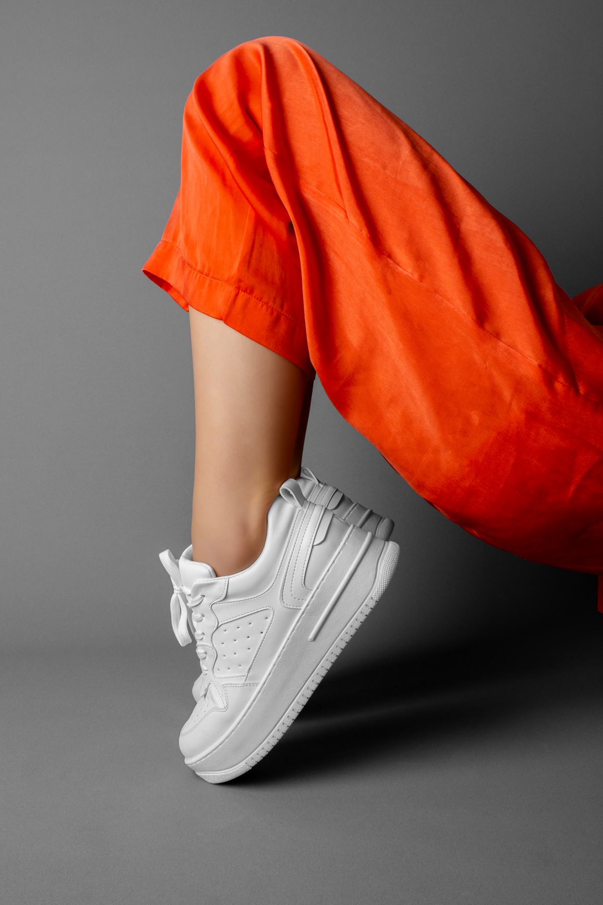 Orange Kadın Spor Ayakkabı-beyaz