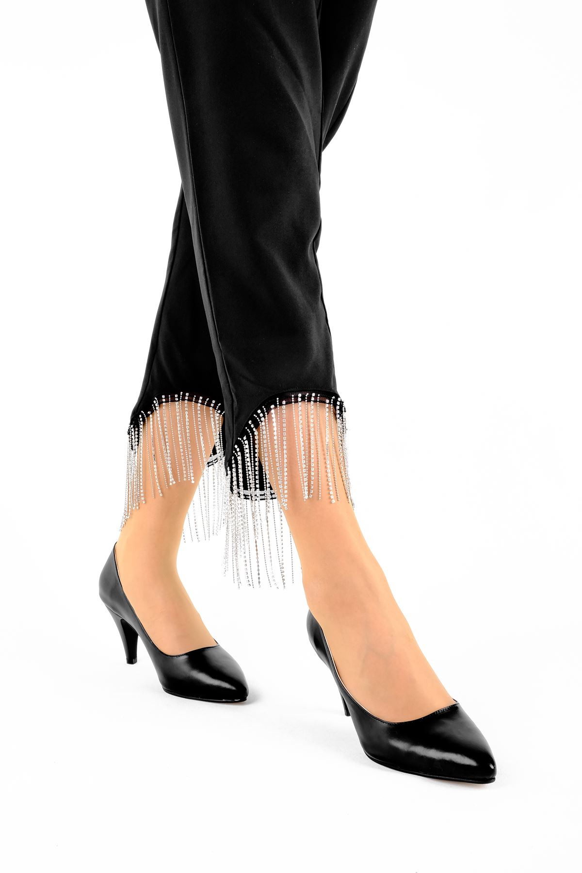 Douglas Kadın Sivri Topuklu Ayakkabı-siyah