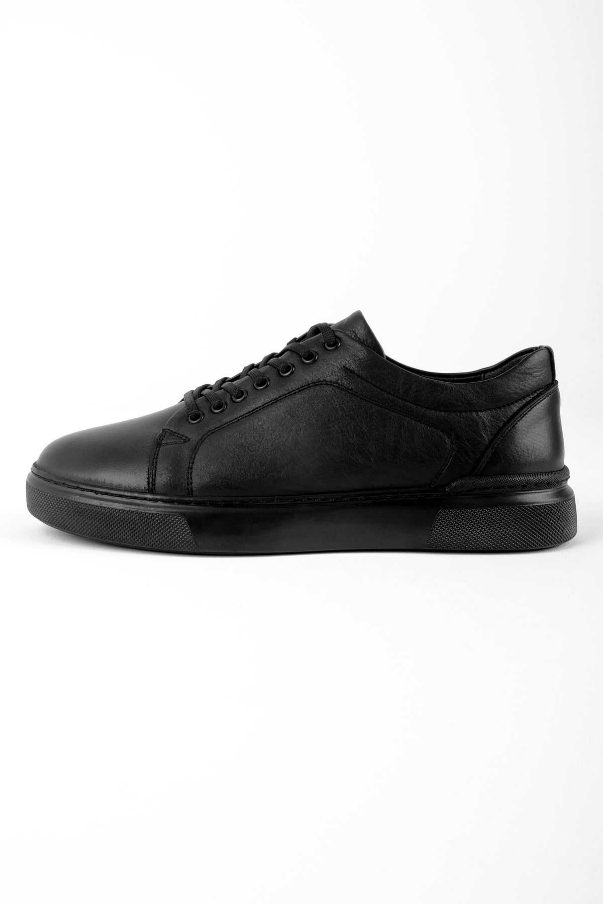 Delast Hakiki Deri Erkek Ayakkabı-siyah