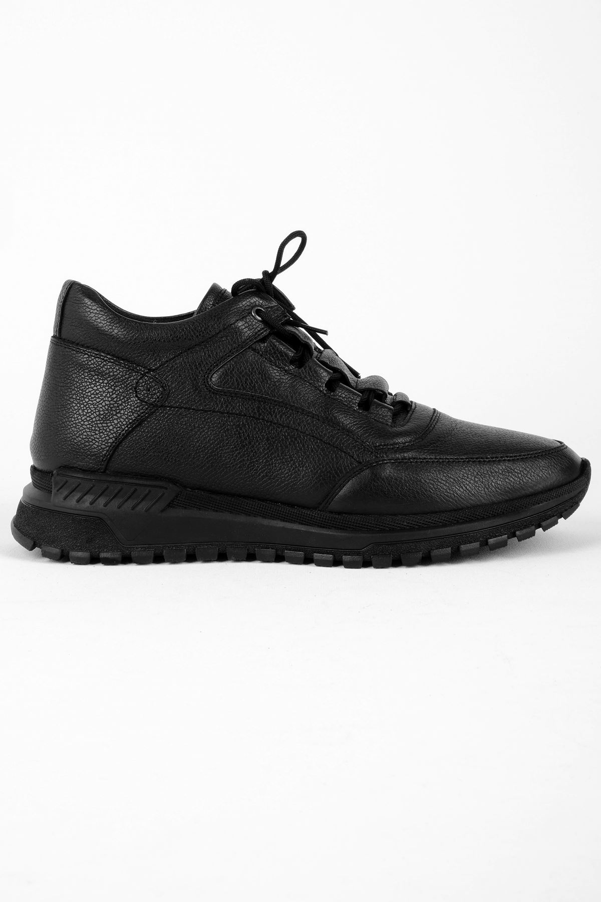 Raxel Hakiki Deri Erkek Ayakkabı-siyah