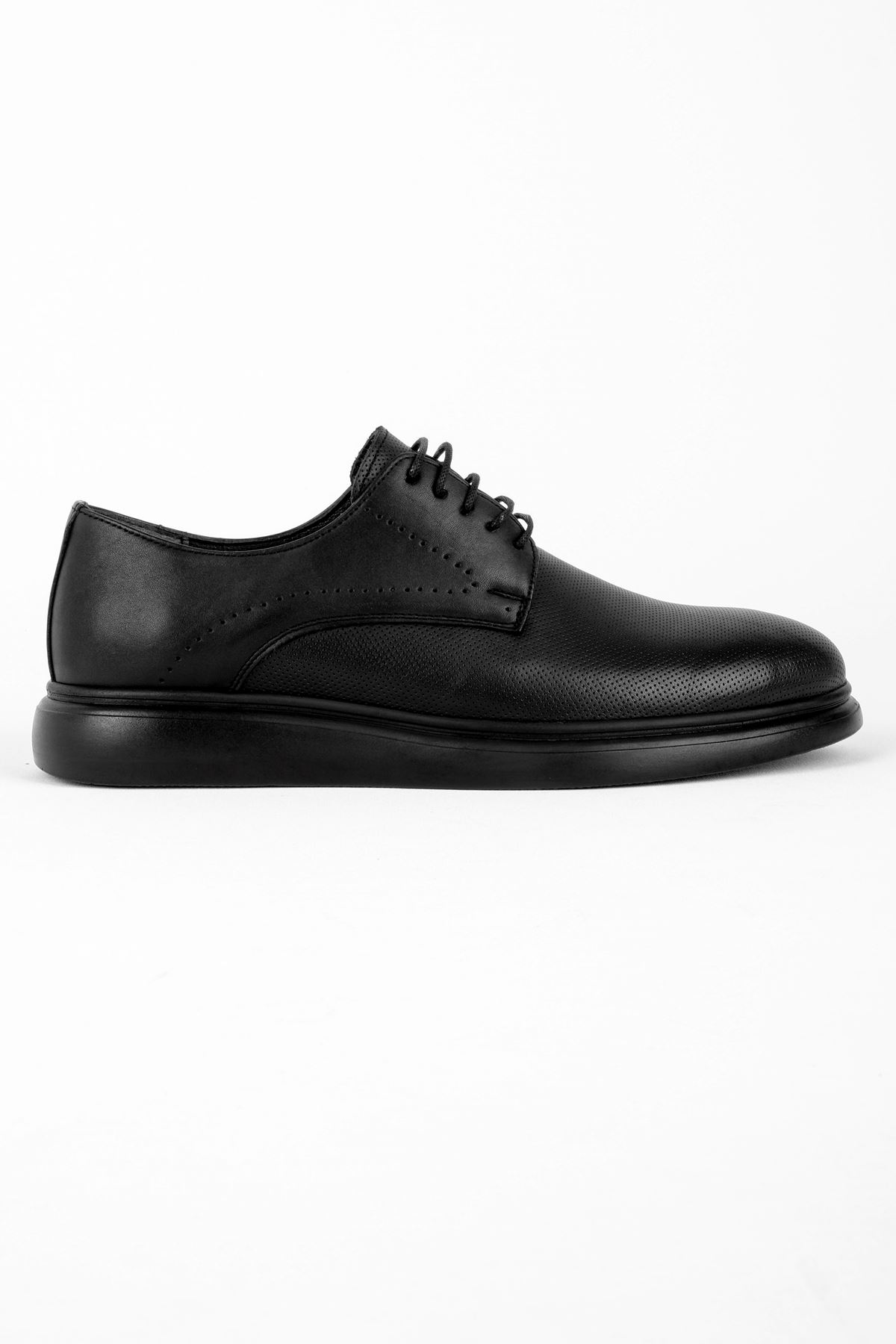 Tesra Hakiki Deri Erkek Ayakkabı-siyah