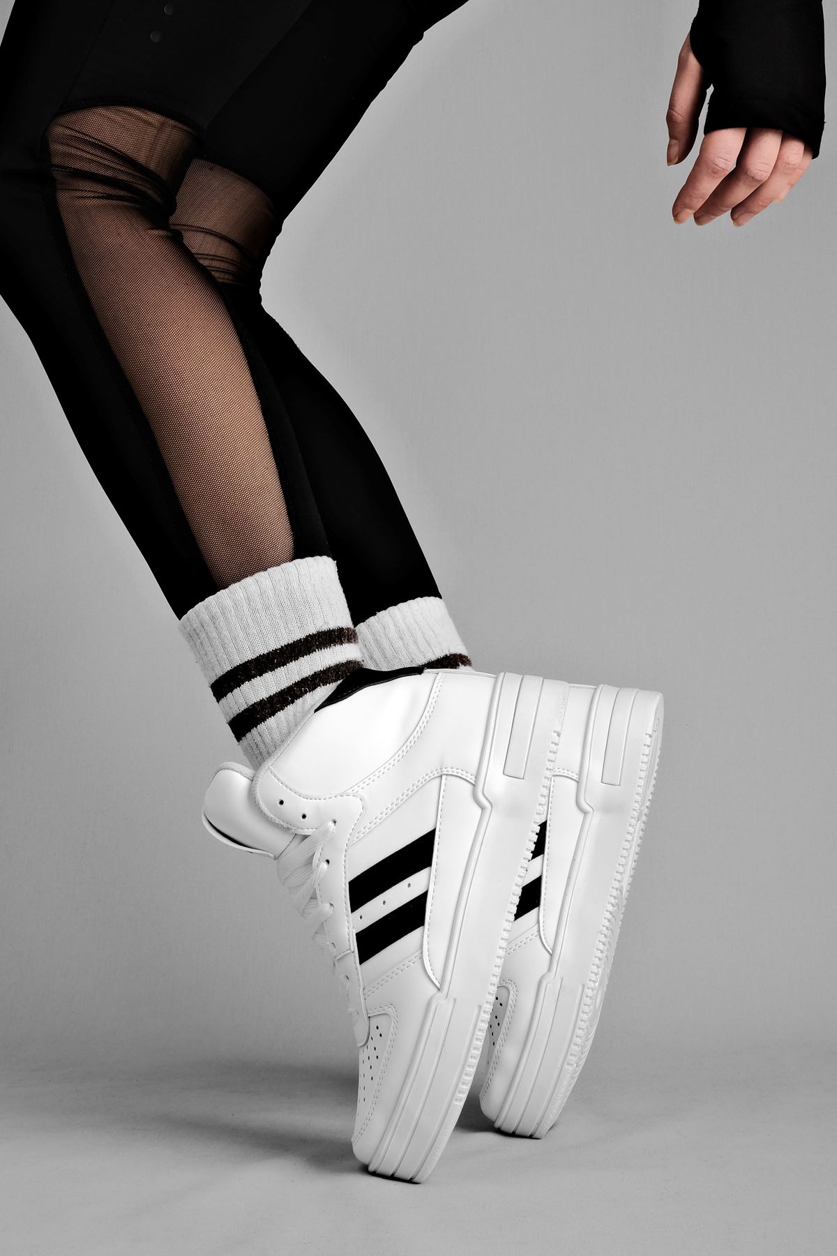 Felicity Kadın Bilek Boy Spor Ayakkabısı-beyaz