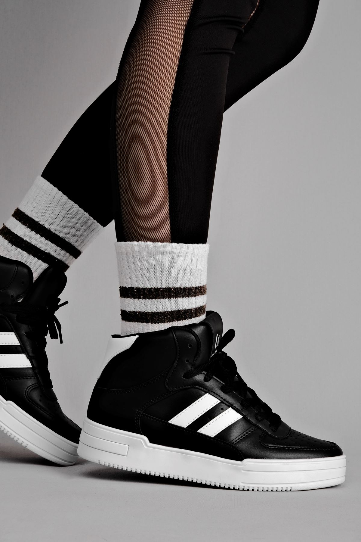 Felicity Kadın Bilek Boy Spor Ayakkabısı-siyah