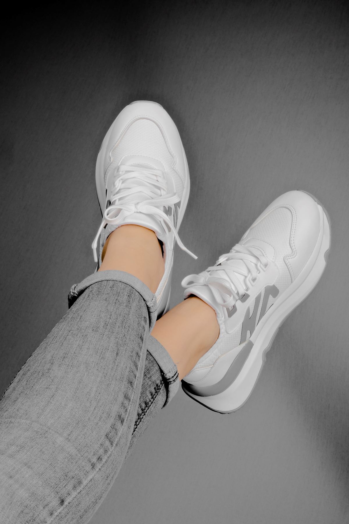 Pades Kadın Spor Ayakkabı-beyaz