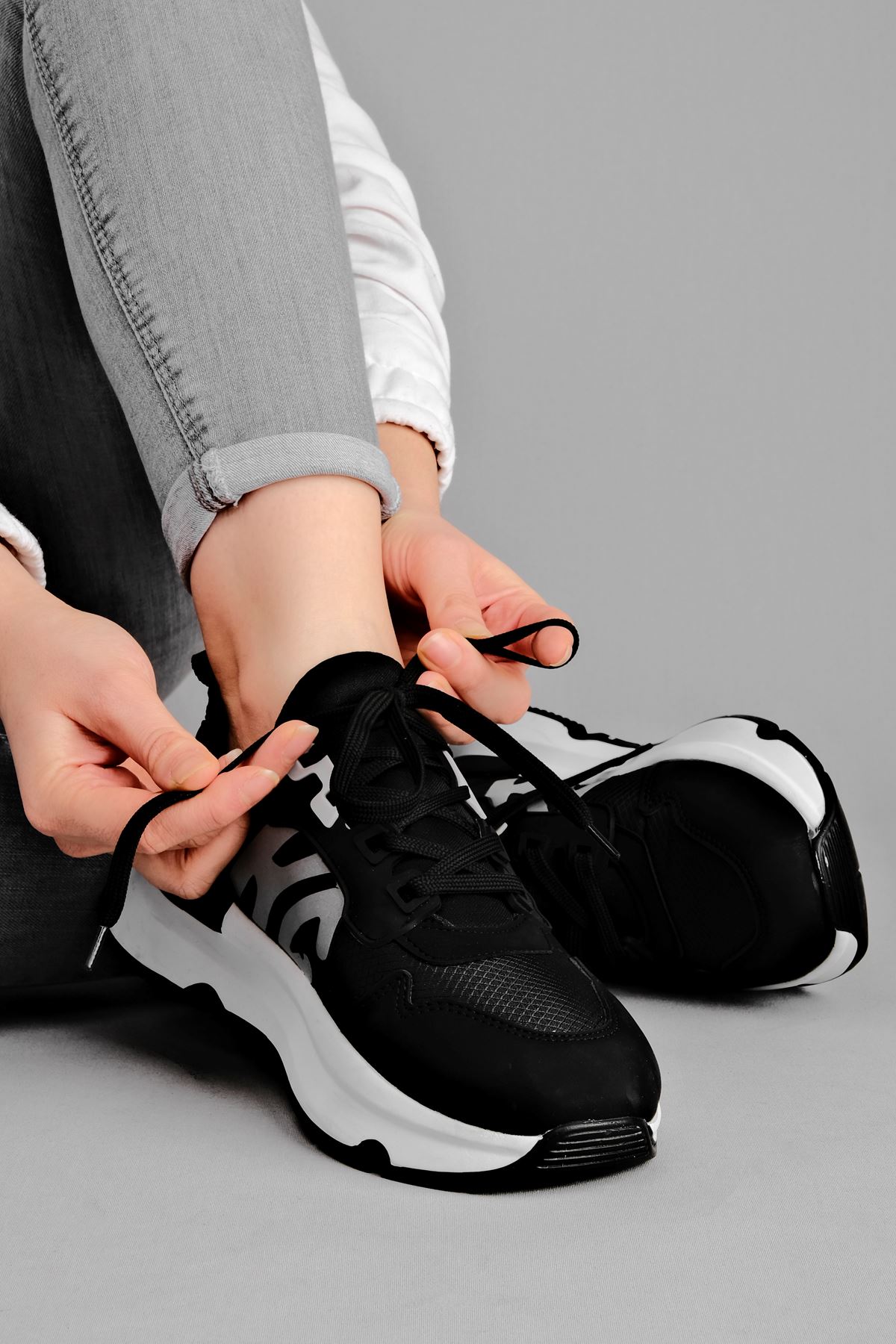 Pades Kadın Spor Ayakkabı-siyah