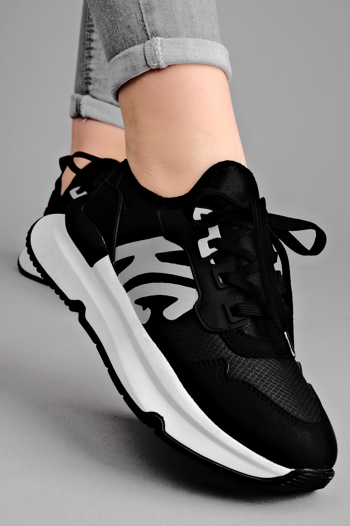 Pades Kadın Spor Ayakkabı-siyah