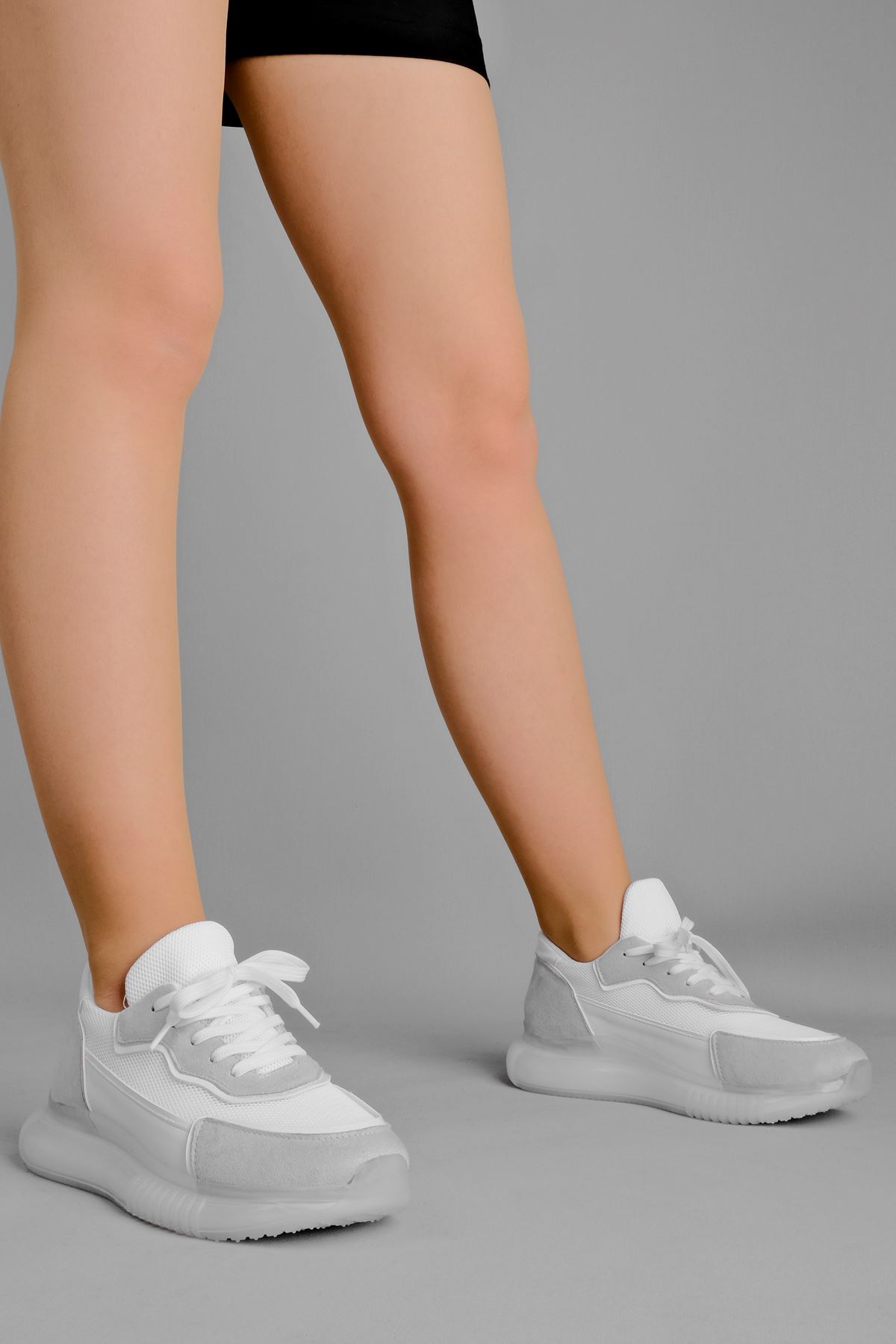 Lunka Kadın Spor Ayakkabı-beyaz