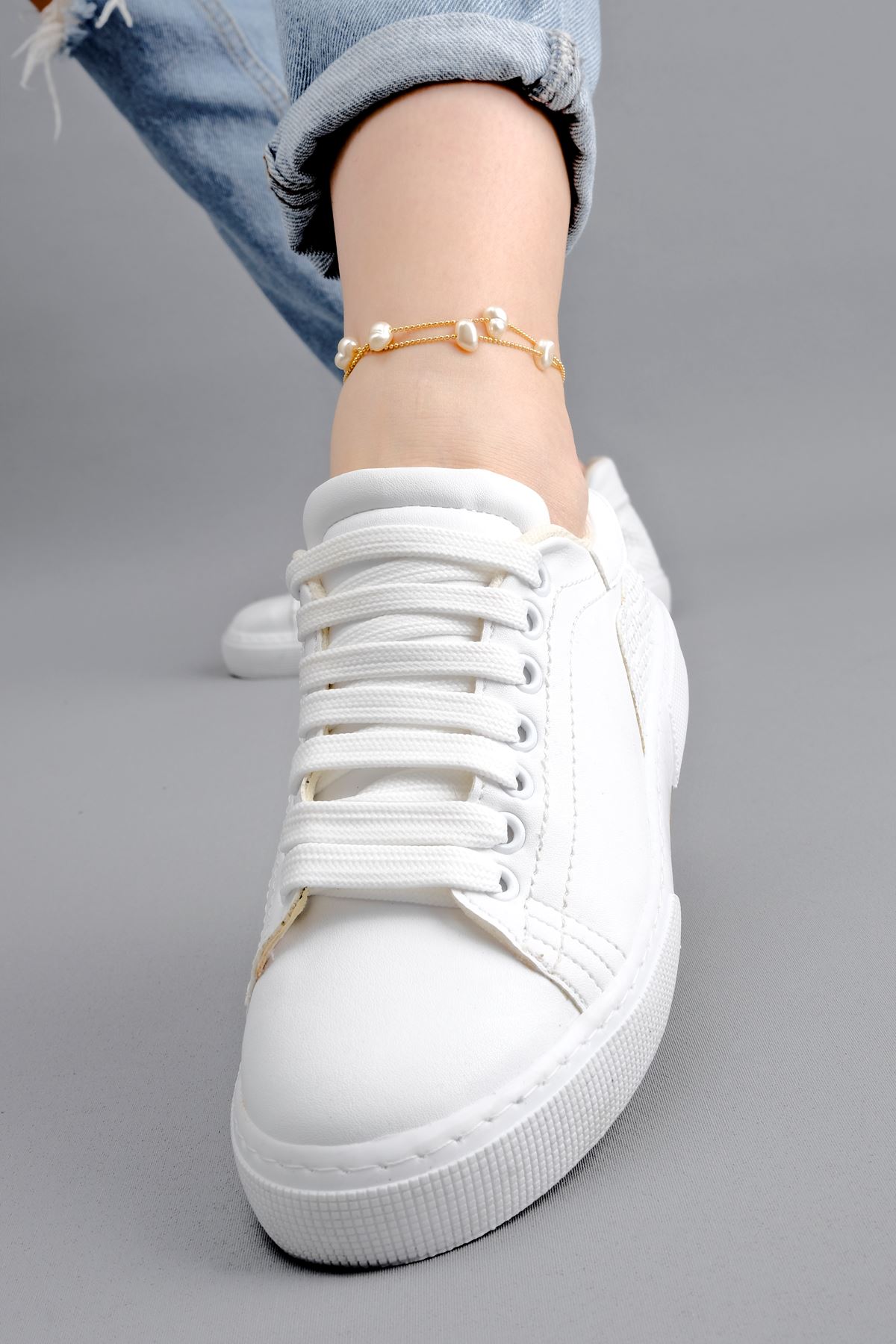 Glenn Kadın Spor Ayakkabı-beyaz