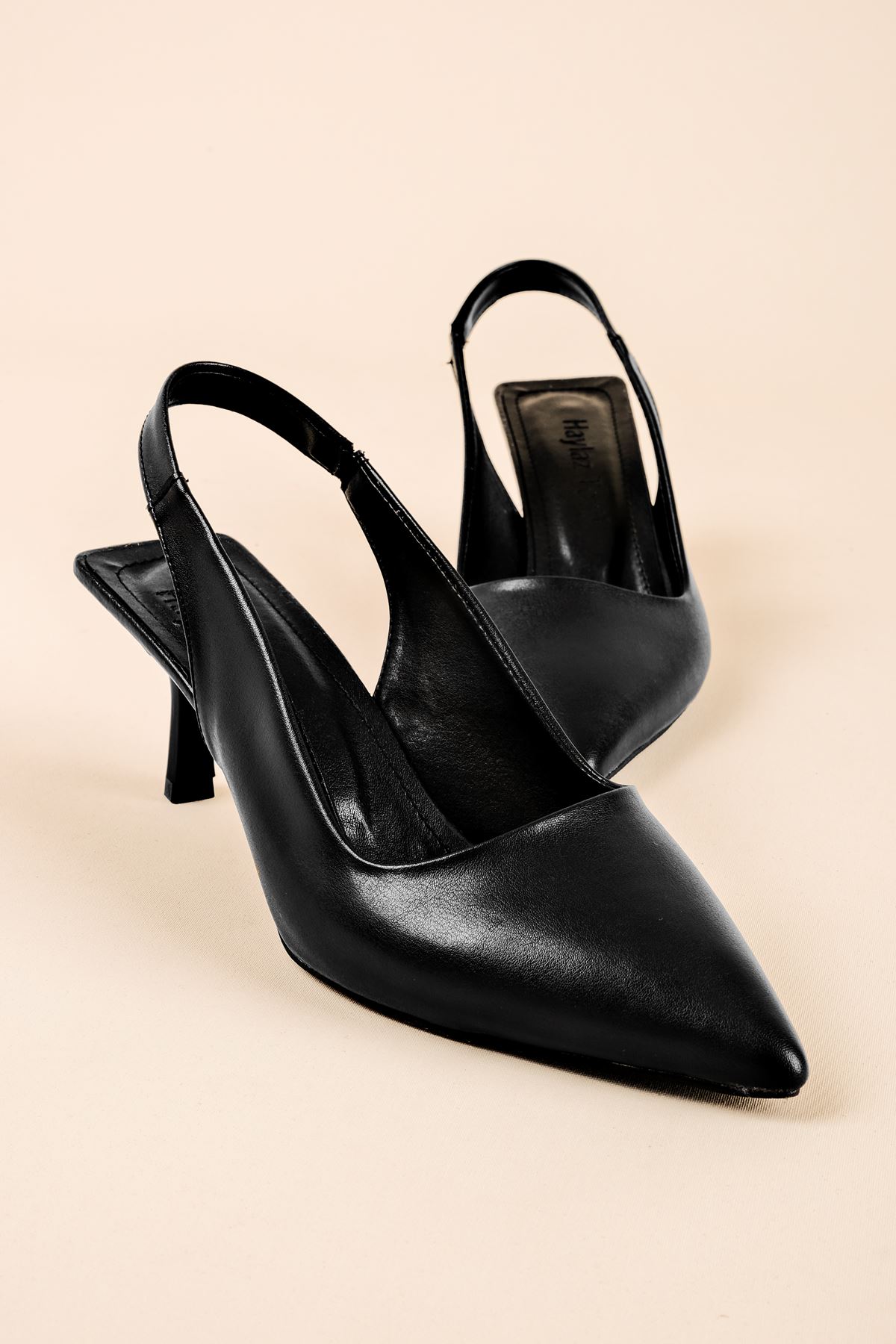 Bridget Kadın Topuklu Ayakkabı Arkası Açık-siyah