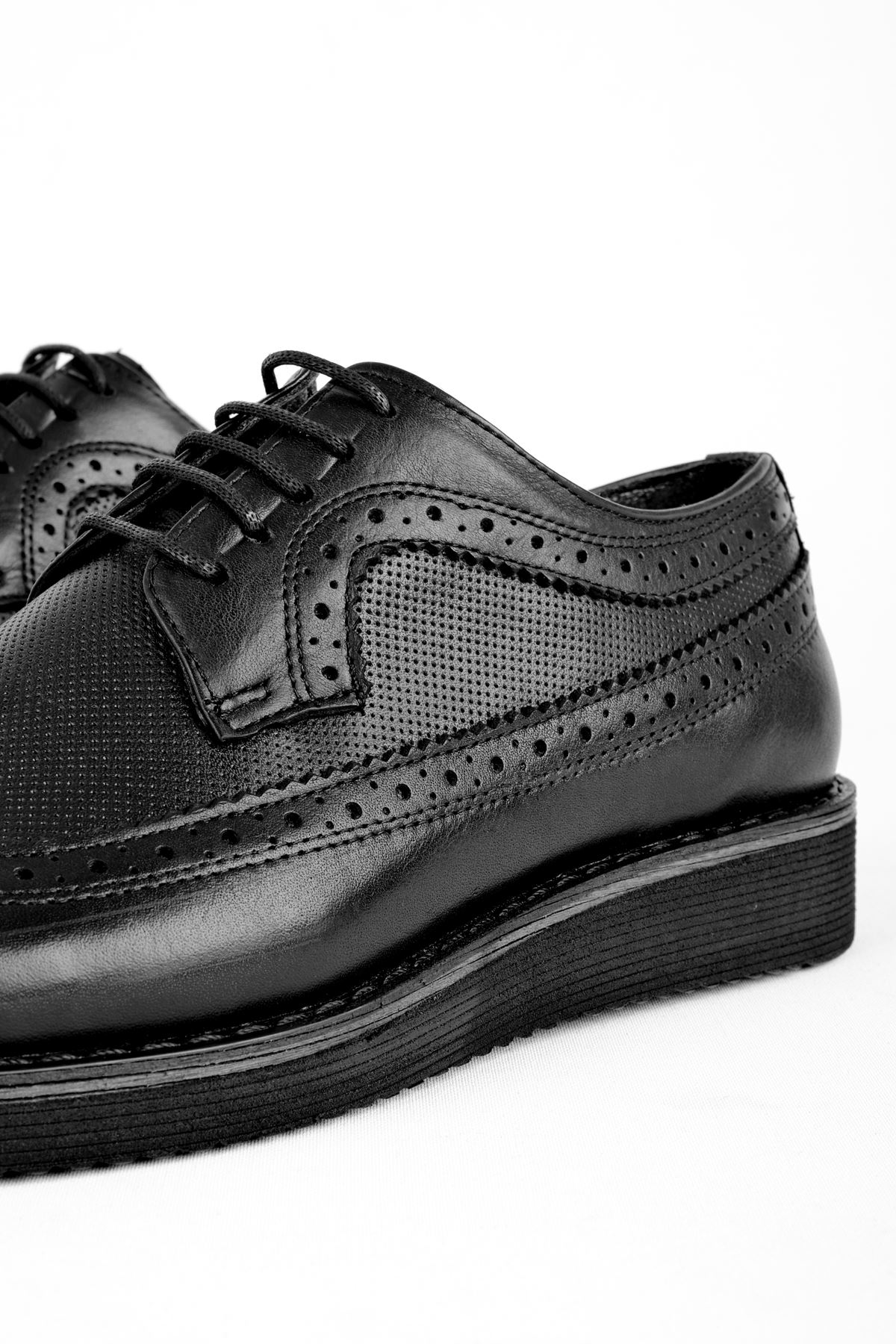 Class Erkek Hakiki Deri Ayakkabı Klasik-siyah