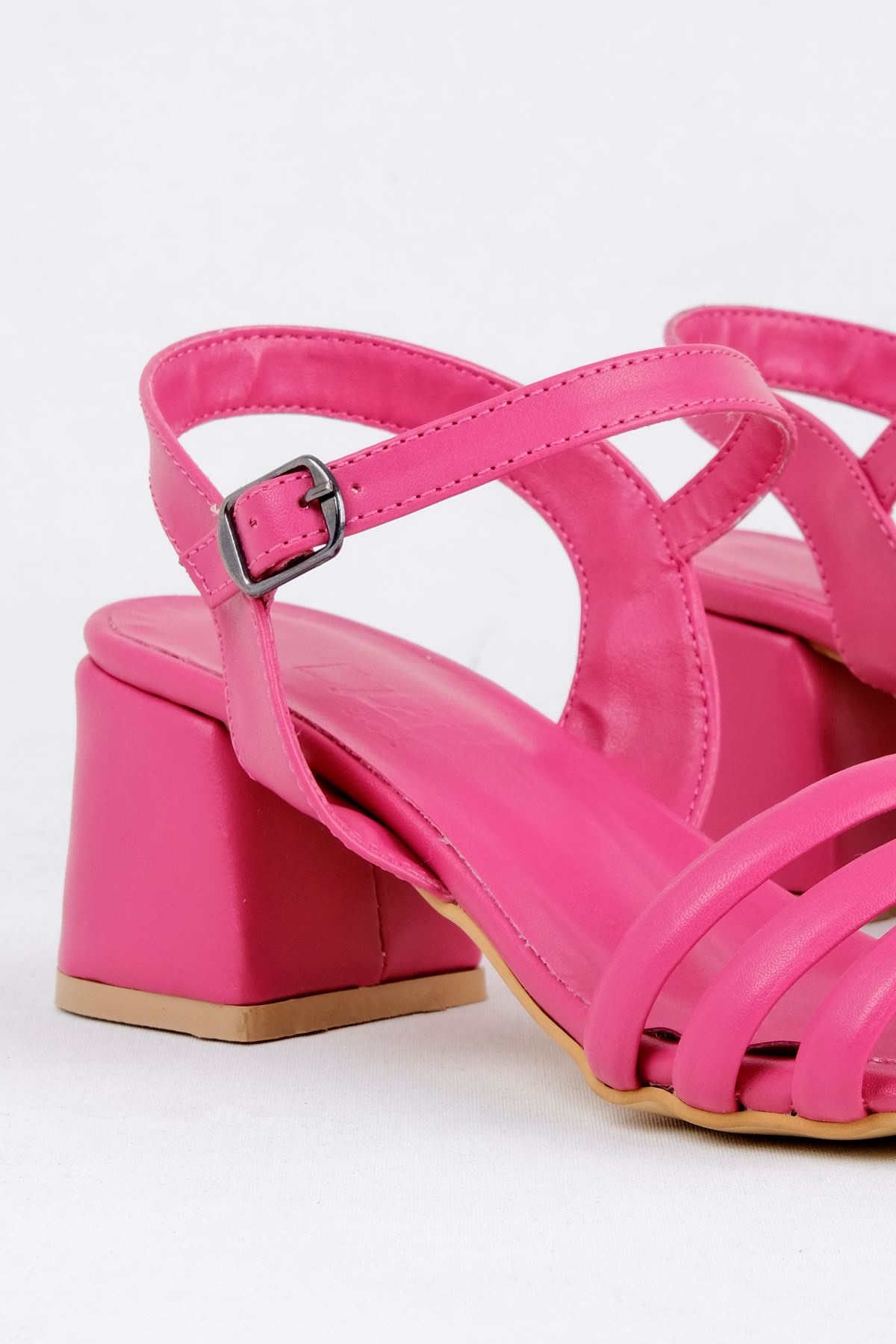 Kadın Biyeli Klasik Topuklu Ayakkabı-Fuşya
