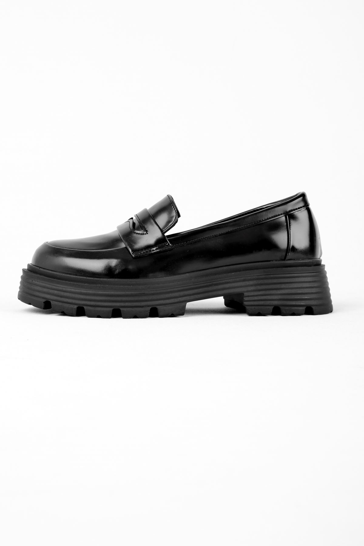 Bress Kadın Oxford Ayakkabı-siyah