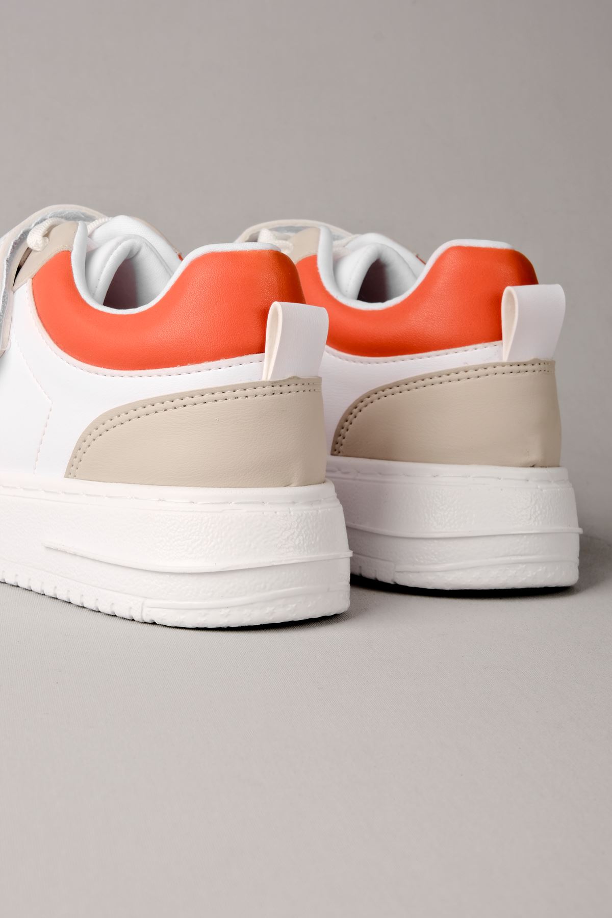 Crocus Kadın Spor Ayakkabı Bant Detaylı-turuncu