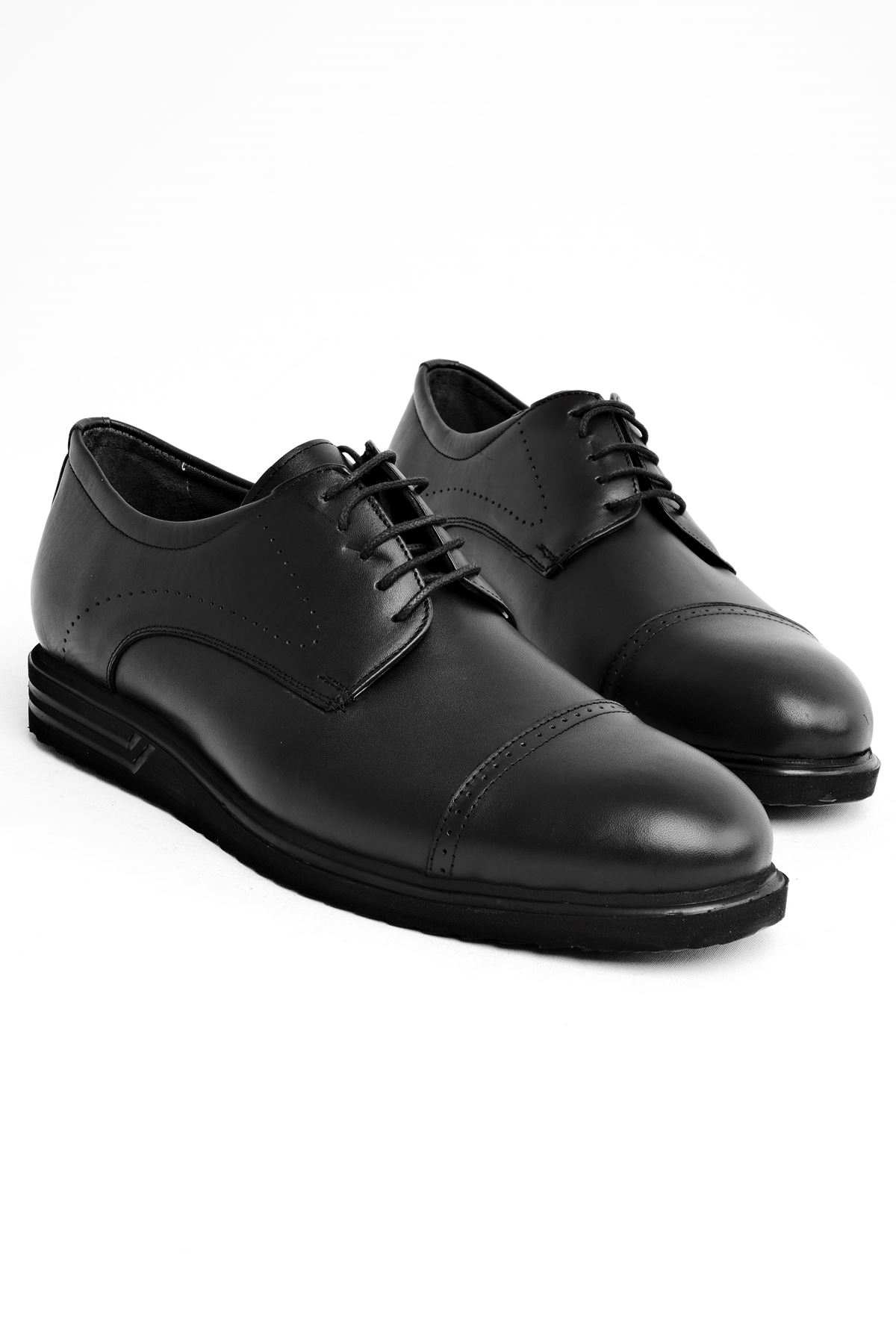 Bing Erkek Klasik Ayakkabı (Büyük Numara)-siyah