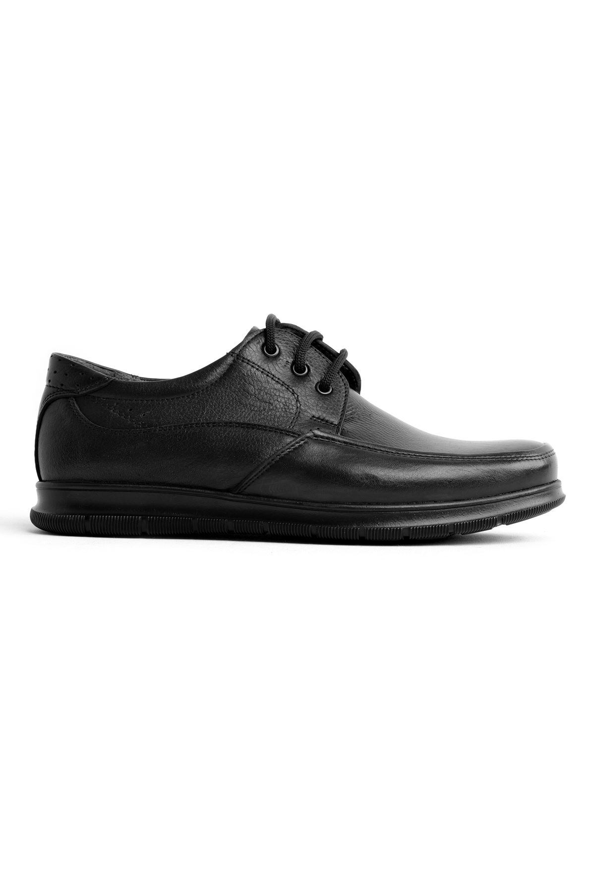 Tegan Erkek Hakiki Deri Klasik Ayakkabı-siyah