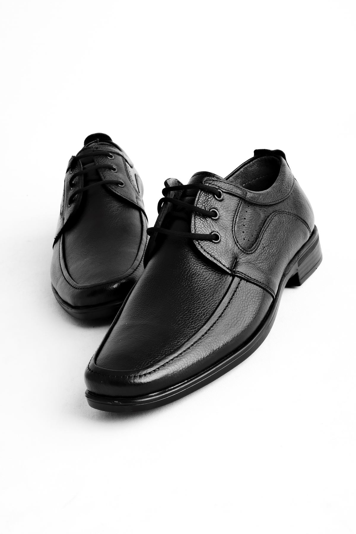 Tatvin Erkek Hakiki Deri Klasik Ayakkabı-siyah