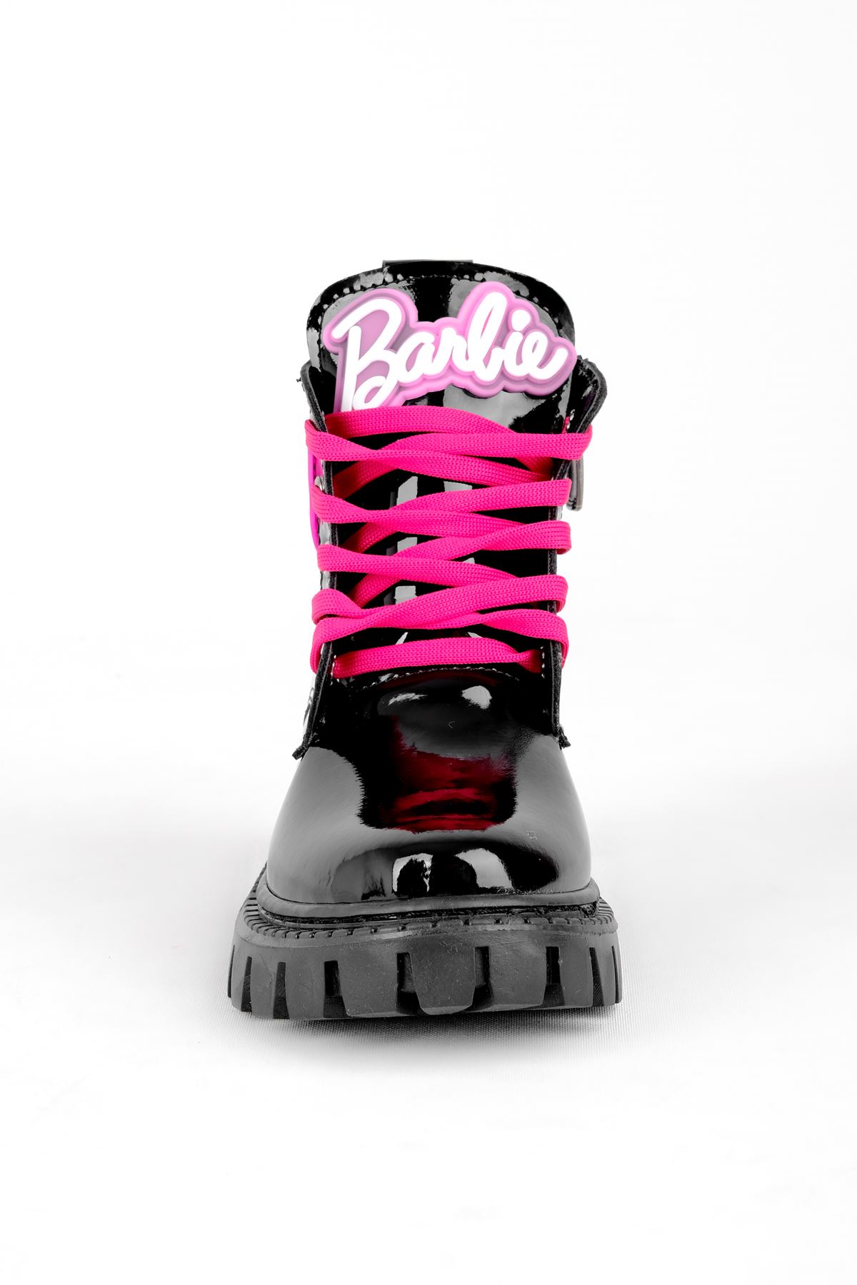 Kız Çocuk Barbie Yazılı Bot-siyah