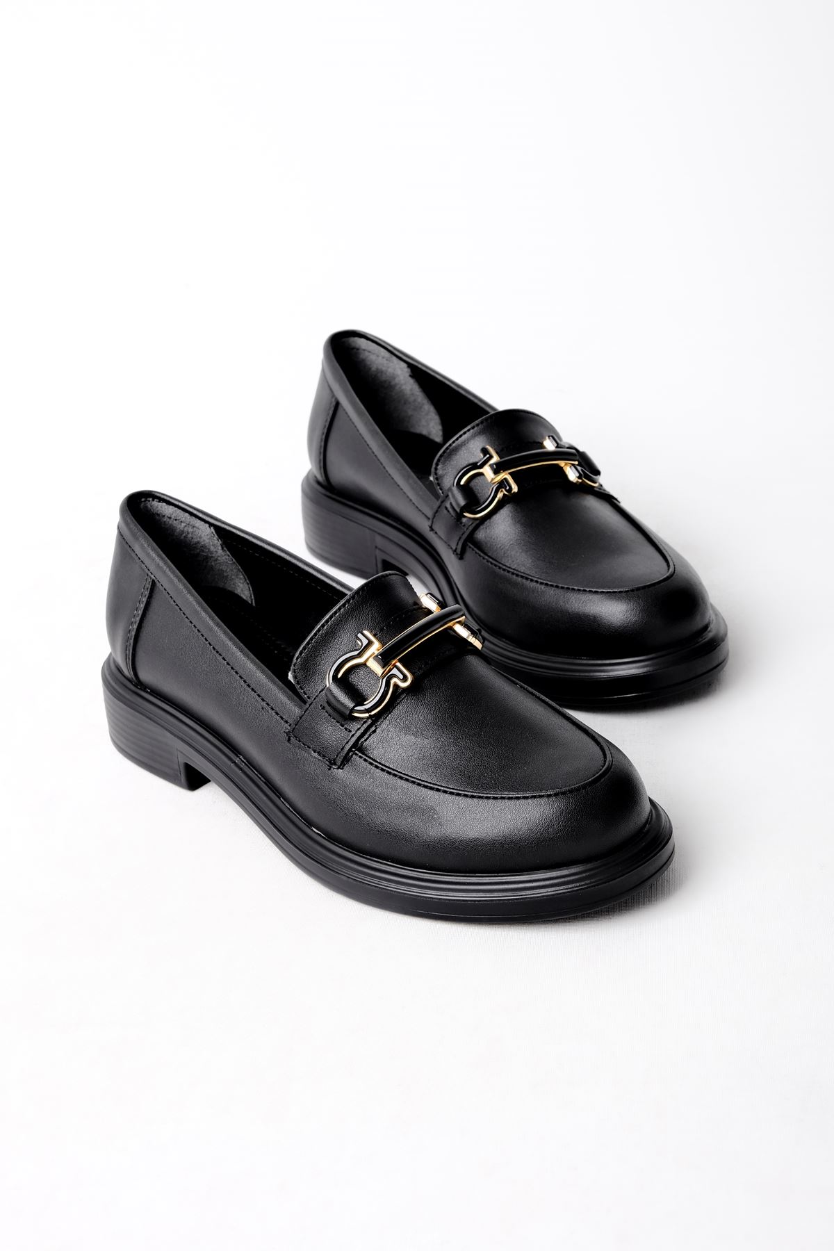 Capitol Düz Metal Oxford Kadın Ayakkabı-siyah