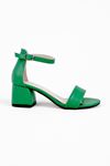 Thayer Kadın Topuklu Ayakkabı Tek Bant-Yeşil