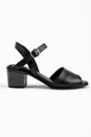 Jolıe Kadın Hakiki Deri Topuklu Ayakkabı Çapraz-siyah