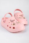 Kadın Crocks Terlik Kelebek Taşlı-Pembe
