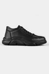 Henric Erkek Hakiki Deri Klasik Ayakkabı Bağcıklı-siyah