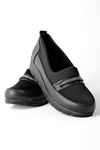 Manila Kadın Şerit Taş Detaylı Günlük Ayakkabı-siyah