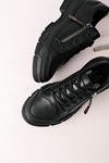 Kinsey Kadın Bağcık Ve Fermuar Detaylı Spor Ayakkabı-siyah