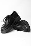 Jade Kadın Günlük Ayakkabı Kısa Bağcık-siyah