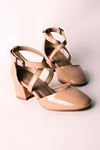 Afra Kadın Topuklu Ayakkabı Önü Çapraz Detaylı-R.NUDE