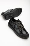 Diamond Taşlı Bağcık Kadın Spor Ayakkabı-siyah