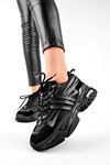 Betty Yüksek Taban Kadın Spor Ayakkabı-siyah