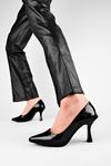Power Stiletto Kadın Topuklu Ayakkabı-R.SİYAH