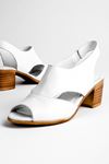Breda Kadın Hakiki Deri Topuklu Ayakkabı-beyaz