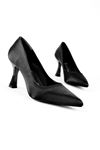 Power Stiletto Kadın Topuklu Ayakkabı-S. Siyah